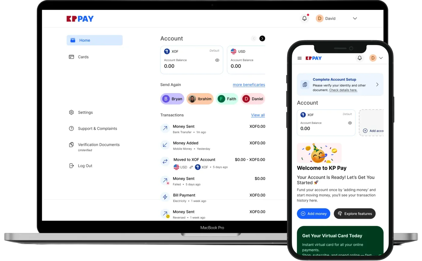 KP Pay Platform Dashboard